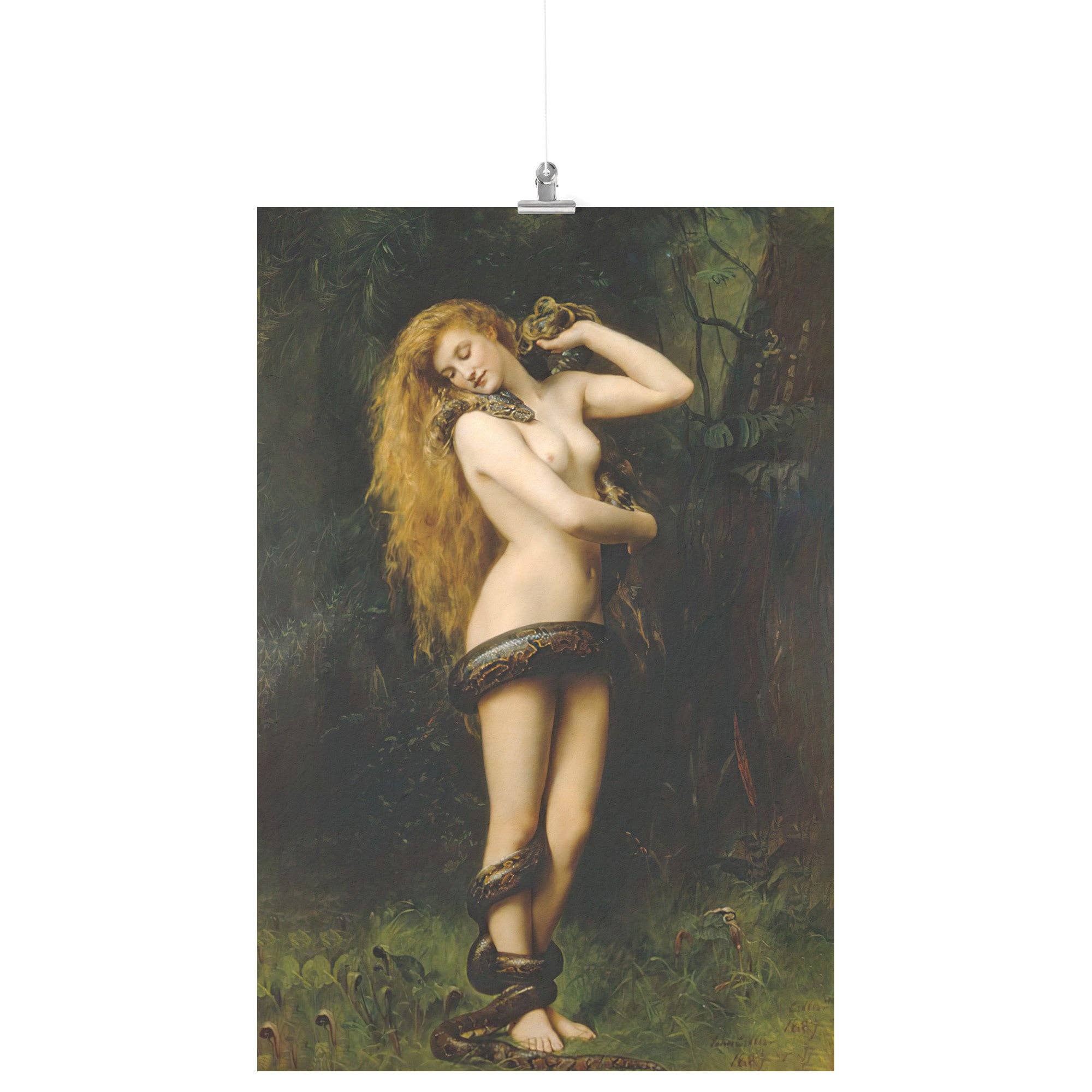 Bleak Boutique - Wholesale Poster - "Lilith" by John Collier Matte Poster5