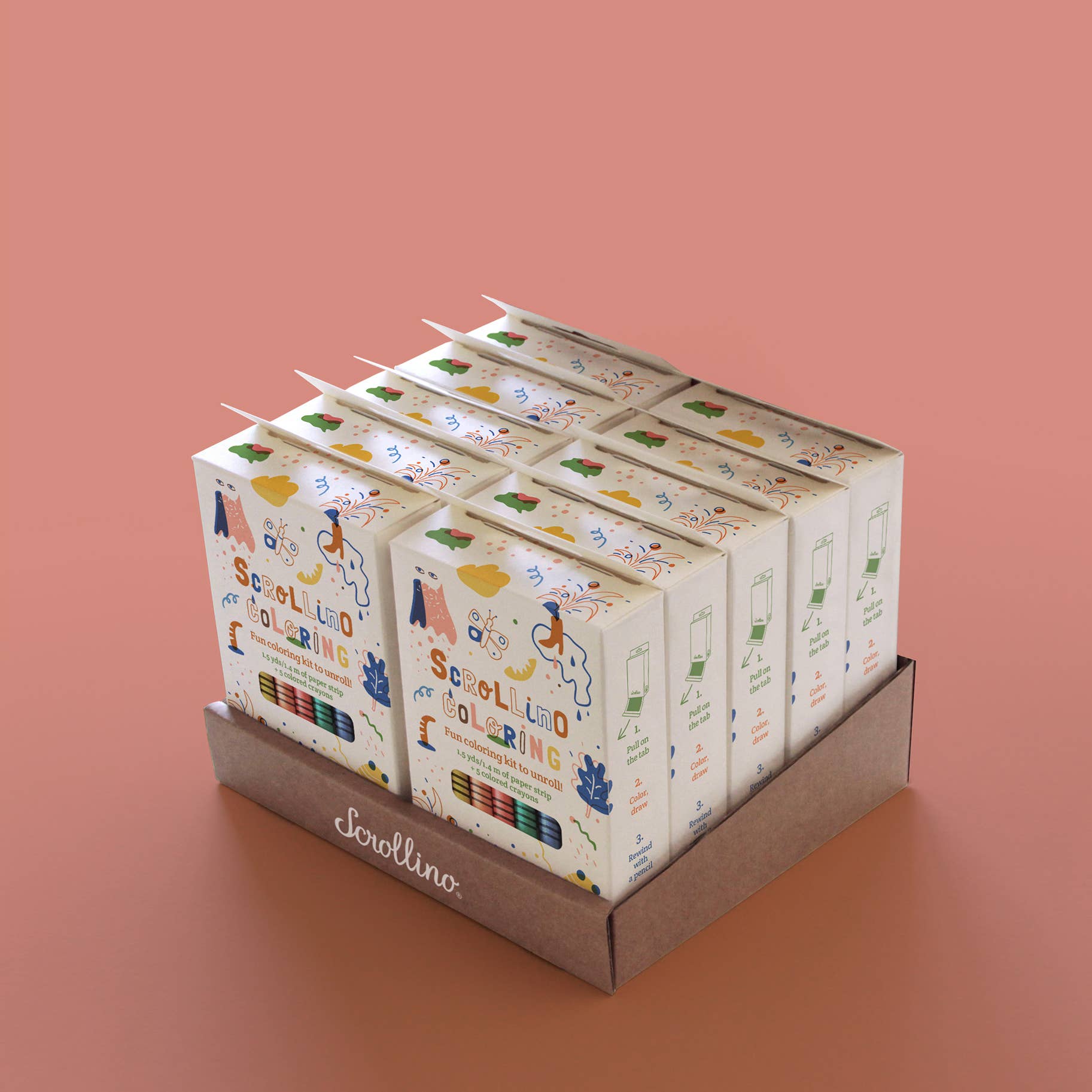 Scrollino - Wholesale Kleurboek - Kinderen en baby - Kleurboek voor kinderen - Scrollino Coloring4