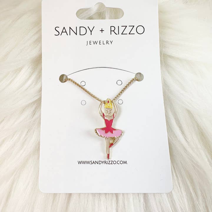 Sandy + Rizzo - Wholesale Pendant/Charm Necklace - Enamel Ballerina Necklace1