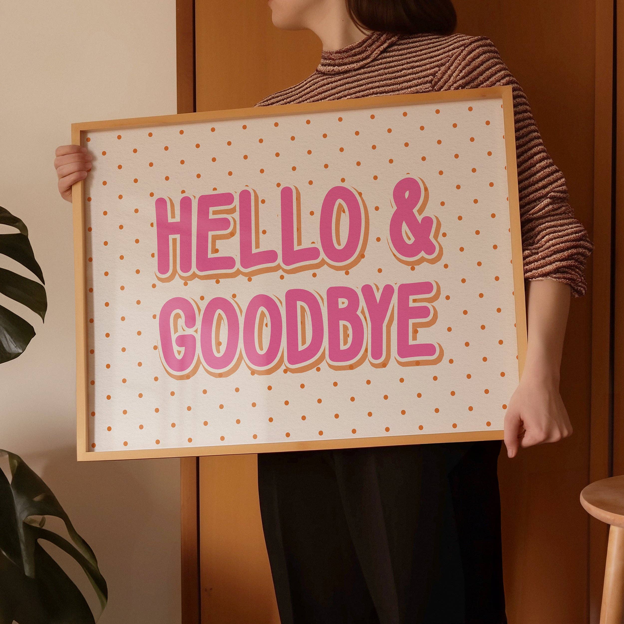 Pink Giraffe Print Co - Wholesale Art Print - Hello and Goodbye Hallway Print4