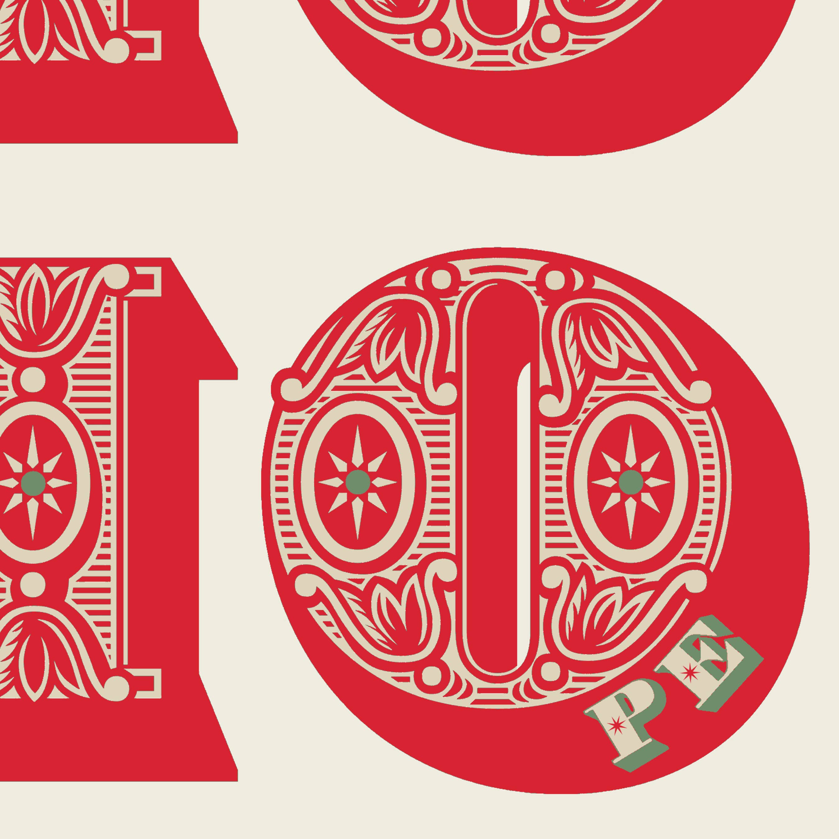 Pictrix Design - Vendita all'ingrosso Biglietti di auguri di buone feste - "HO HO SPERANZA" (rosso) Carta per le festività invernali formato A64