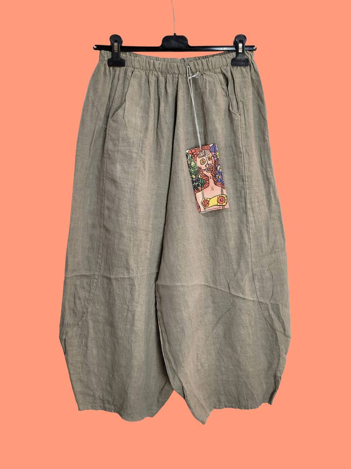 LINEN & COTTON HOUSE - Wholesale Pants - Women's - LINEN PANTS. 75096/8414 BOHEMIA