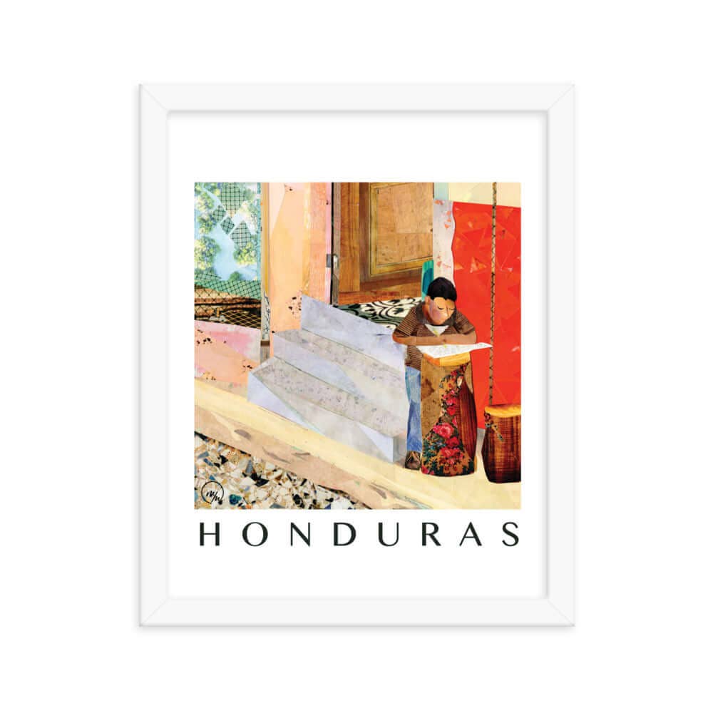 more the merrlier - Wholesale Art Print - Copán Ruinas, Honduras Framed Collage Art Poster Print4