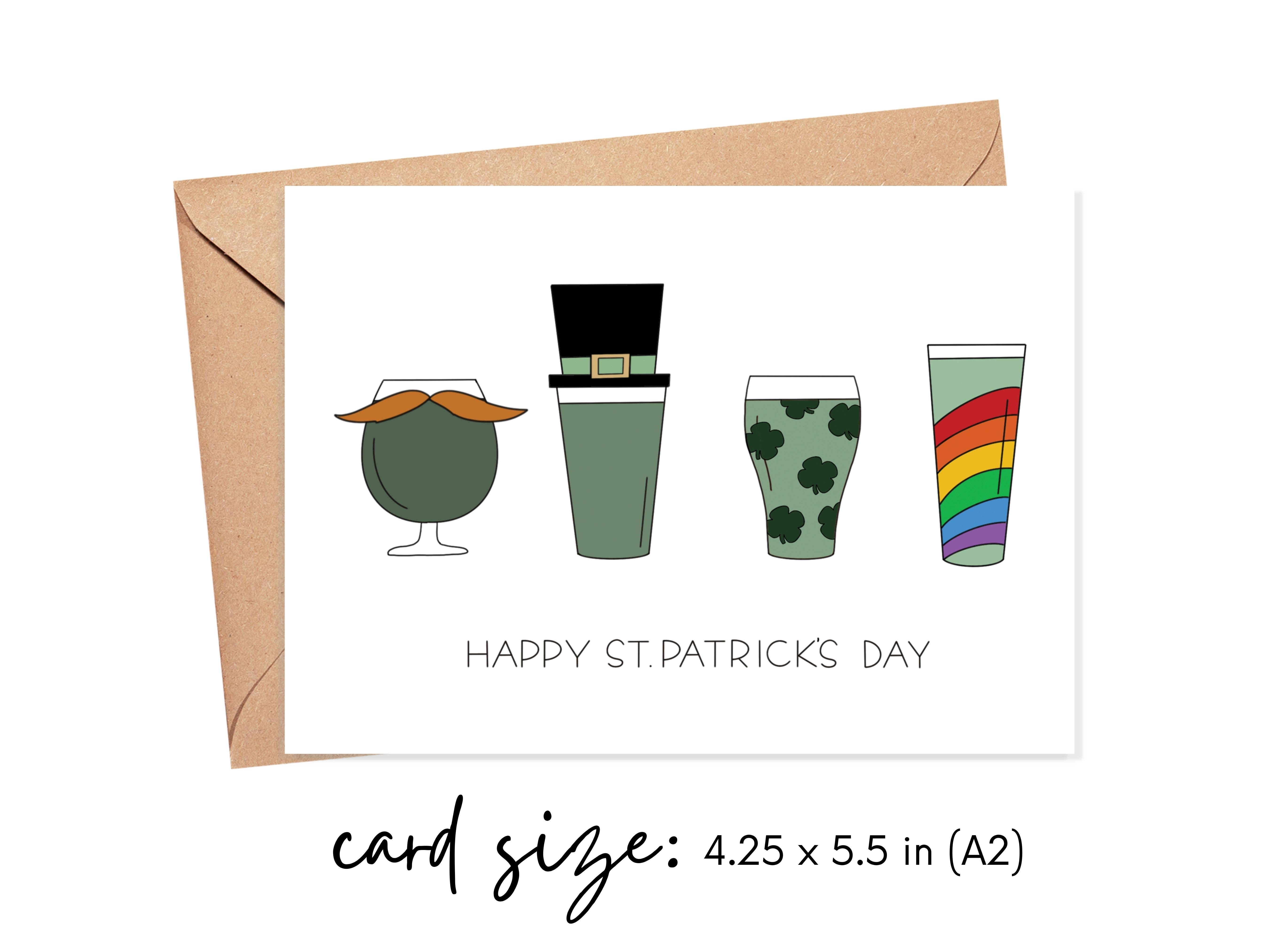 Simply Happy Paper - Wholesale St. Patrick's Day Card - Happy St. Patrick's Day Green Beer Card1
