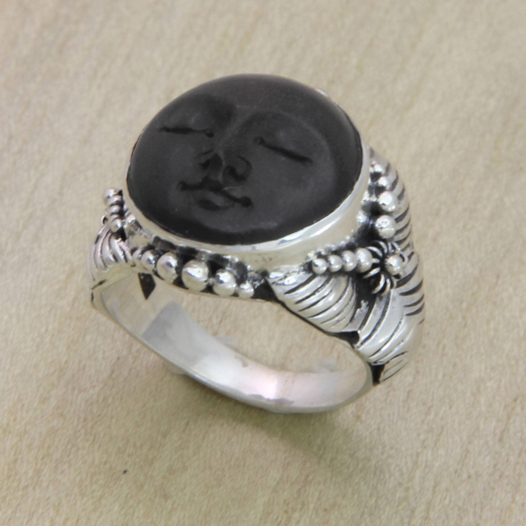 NOVICA - Wholesale Cocktail/Statement Ring - NOVICA Amun Ra Ebony cocktail ring1