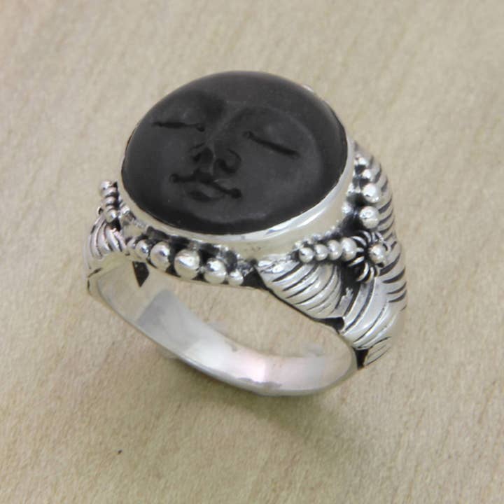 NOVICA - Wholesale Cocktail/Statement Ring - NOVICA Amun Ra Ebony cocktail ring1
