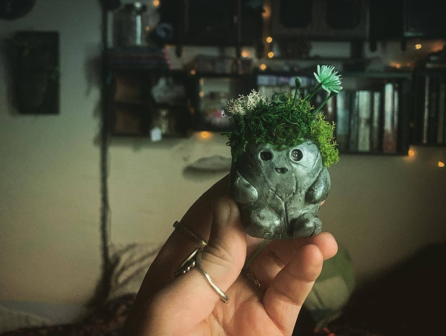 Leafy Ann Art - Wholesale Decorative Figurine - Clay moss rock creatures3