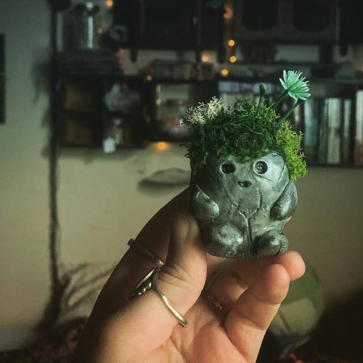 Leafy Ann Art - Wholesale Decorative Figurine - Clay moss rock creatures3