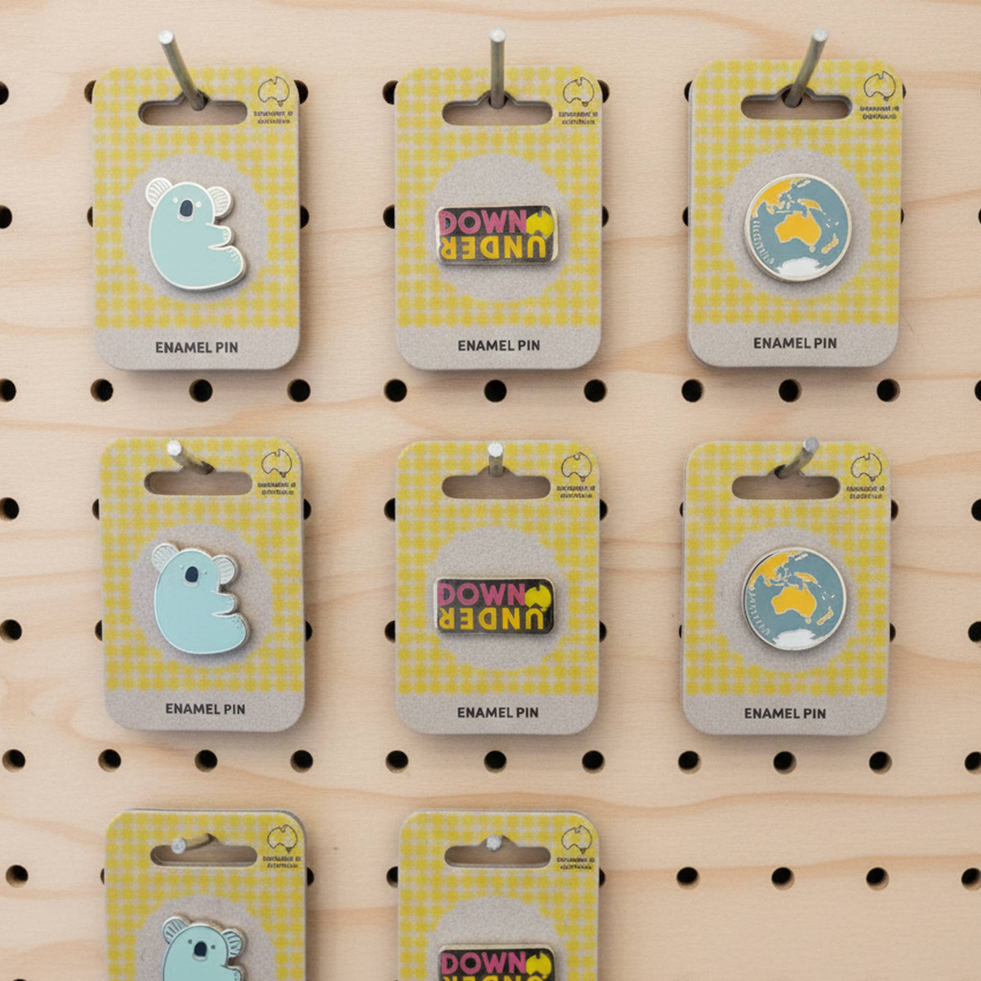 Bushpress - Wholesale Lapel Pin/Button - Down Under enamel pin, orange7