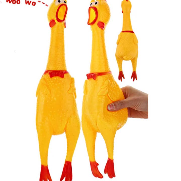 Tsyware - Wholesale Squishy Toy - Kids & Baby - Screaming Chicken Toy Rubber Squawking Chicken Big 12-inch 2