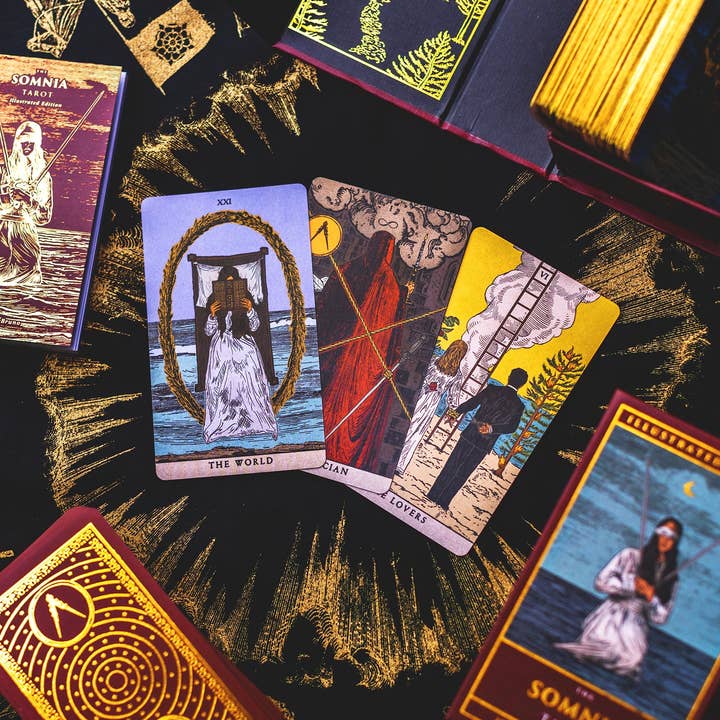 The Somnia Tarot by Nicolas Bruno - Wholesale Tarot Cards - The Somnia Tarot - Illustrated Edition - 78 Card Tarot Deck - by Nicolas Bruno