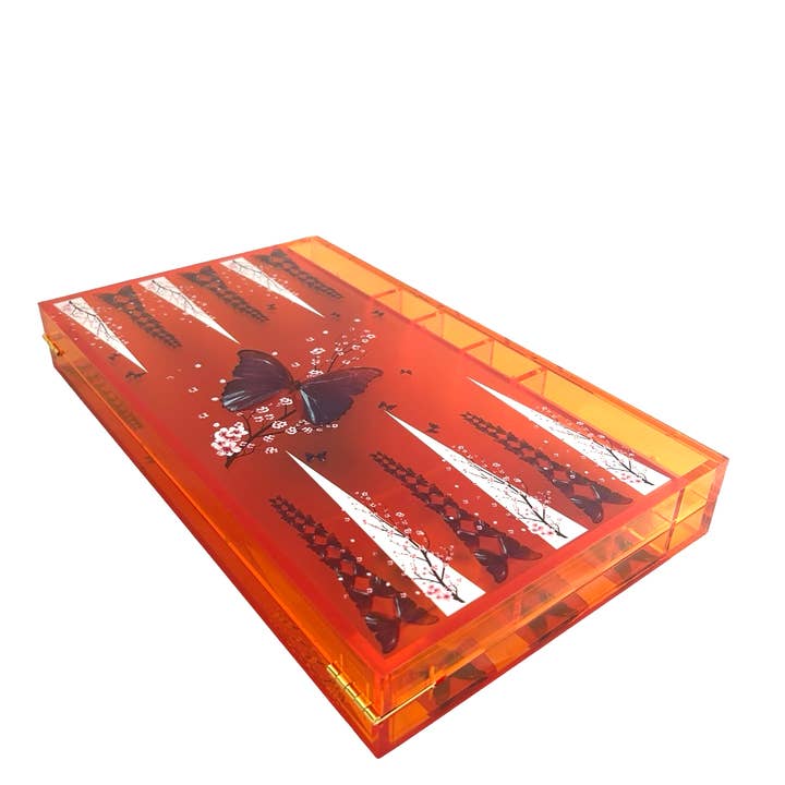 Maven Home - Wholesale Board Game - Game, Backgammon - Orange Butterfly7