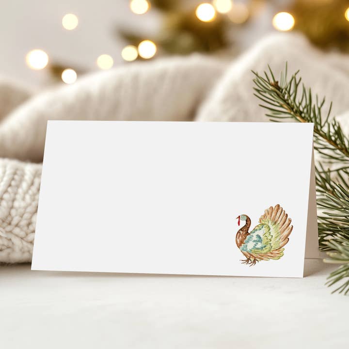 Turkey Place Cards | Set of 12 for wholesale by Ellen Davis Creative
