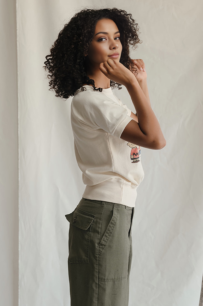 White Charlie & the Gang Raglan for wholesale on Faire2