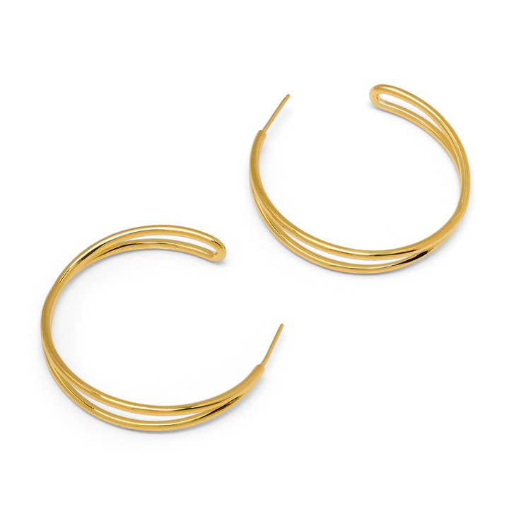 Revolve Crossing Hoop Earrings for wholesale by Love Lori Michelle Jewelry