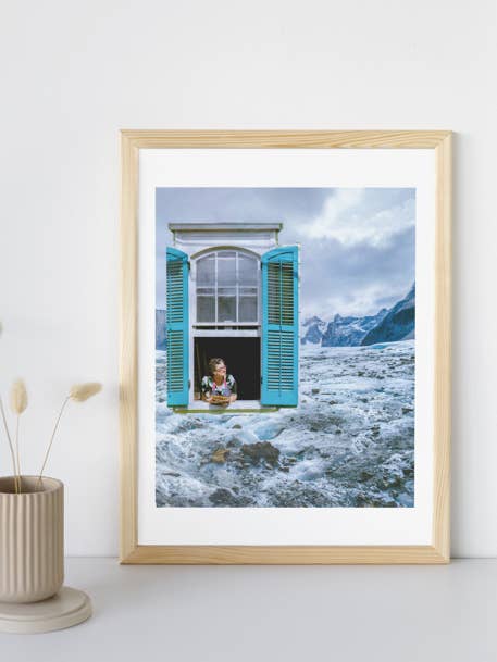 Lady Mountain Window print (8x10) for wholesale by Lucky Lasso