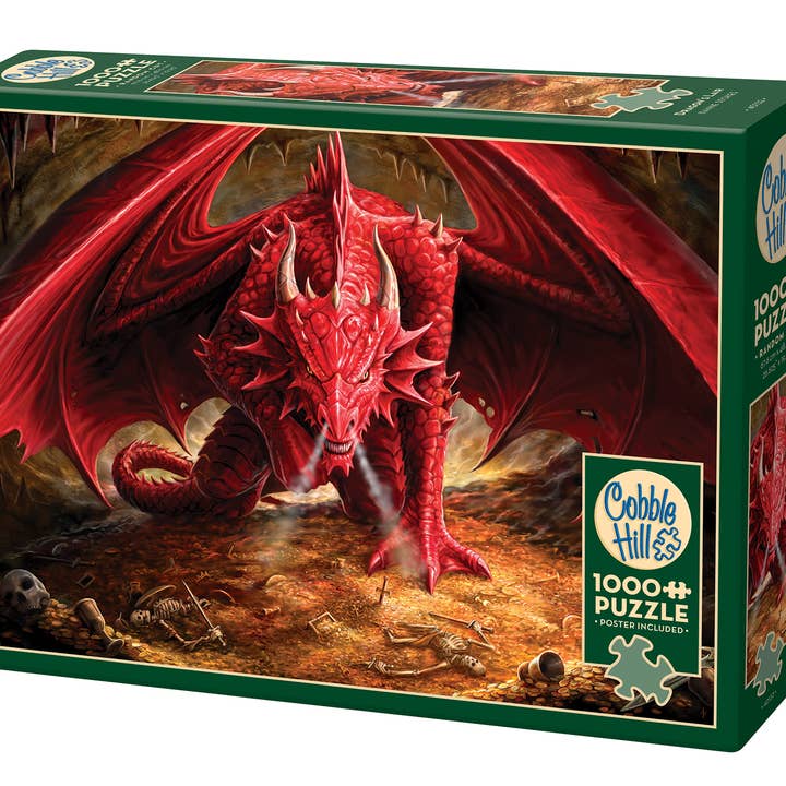 Outset Games and Cobble Hill Puzzles - Wholesale Puzzle - Adult - Dragon's Lair 1000pc puzzle