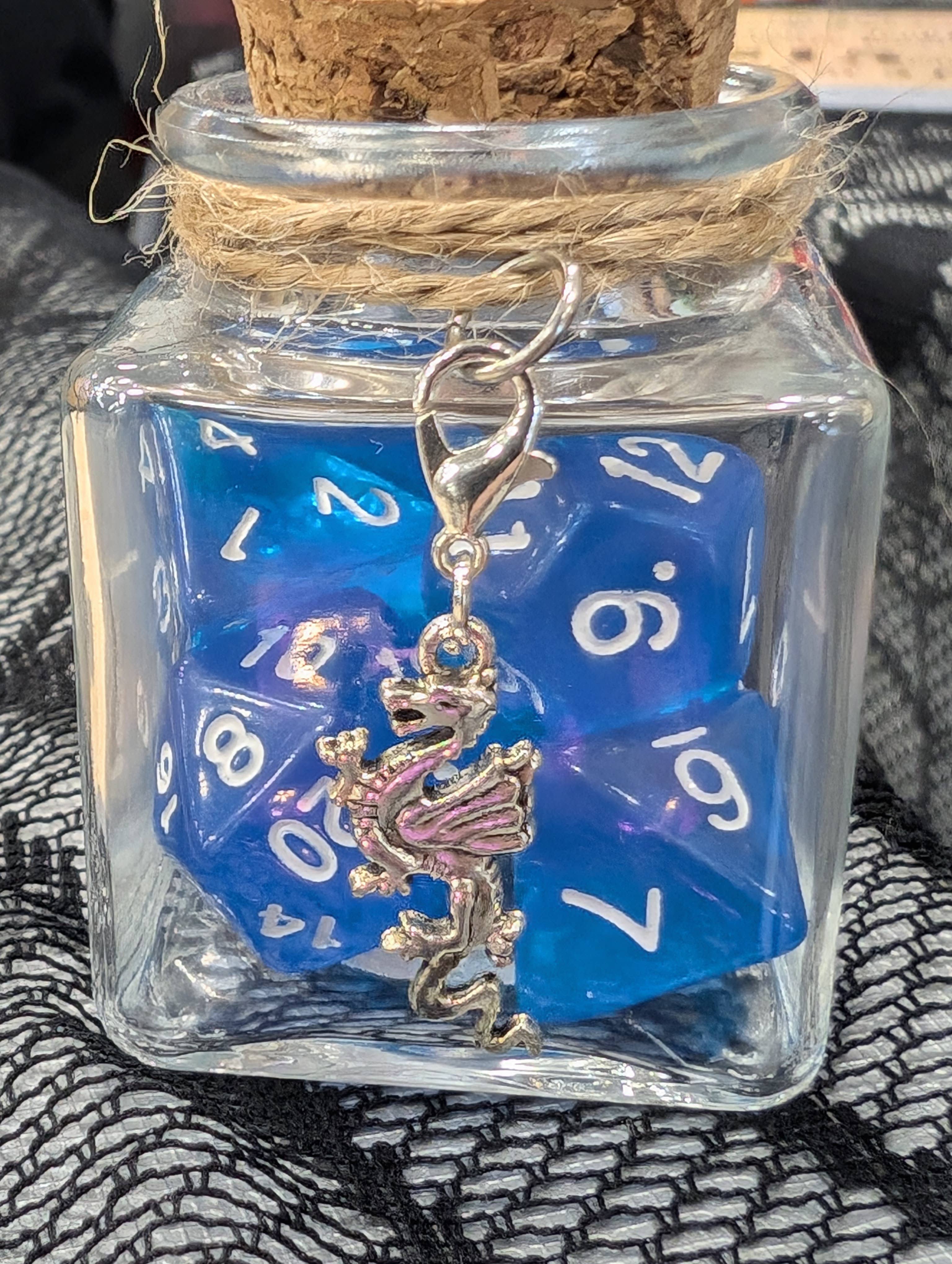Con-Quest Crafts - Venta al por mayor Dado - Tarros de dados de hechizo con 7 dados D20 para TRPG9