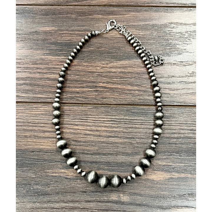 ISAC Trading Inc - Wholesale Beaded/Pearl Necklace - 739325, Handmade Navajo Bead Necklace