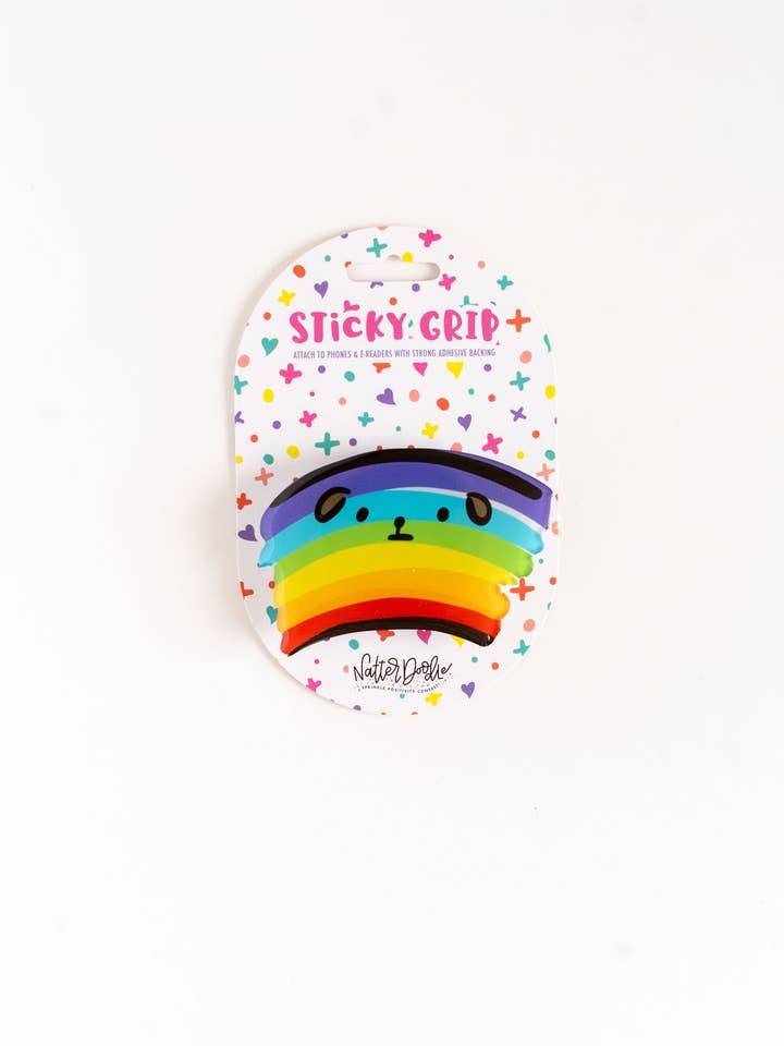 Regenbogen-Retriever Klebriger Handygriff | Süßer Hunde-Handyhalter für den Großhandel von NatterDoodle