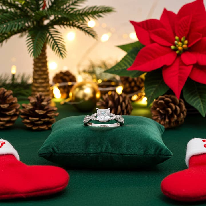 King Of Bling's1.66ct Cubic Zirconia White Sterling Silver Men's/ Women Engagement Rings Size 7 for wholesale by KING OF BLINGS