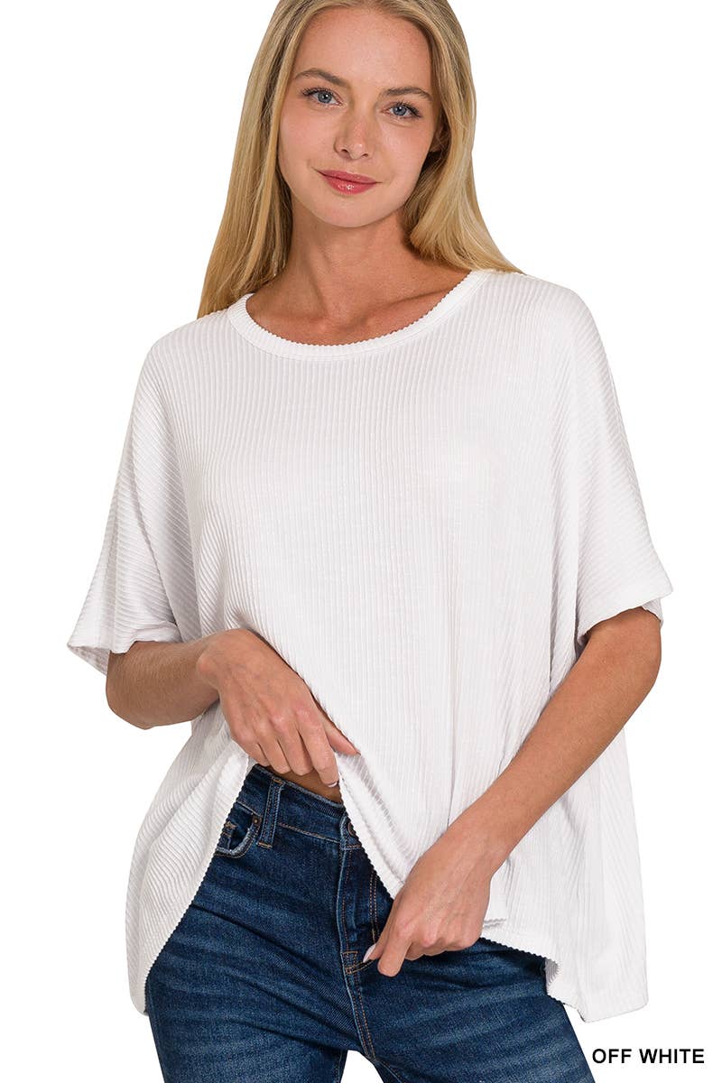 42POPS - Wholesale Knit Top - Women's - `.Cord Rib Pin-striped Oversized Top12