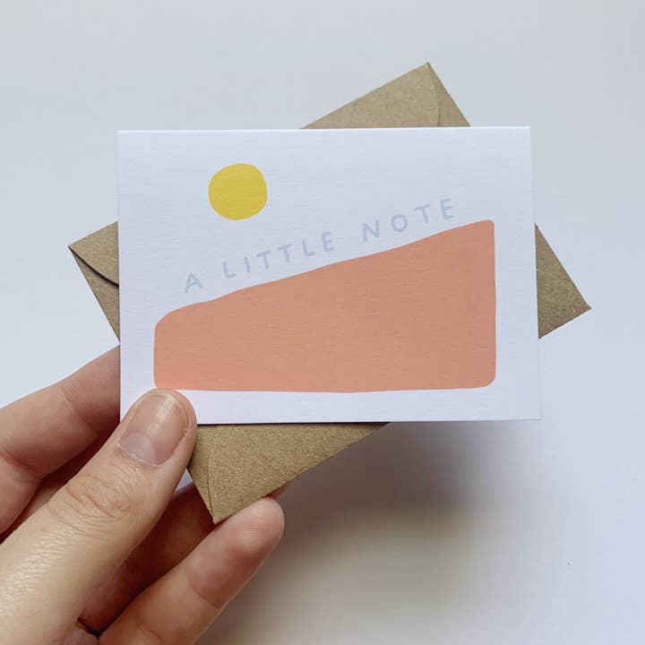 Tiny Enclosure Card - A Little Note for wholesale by allie biddle