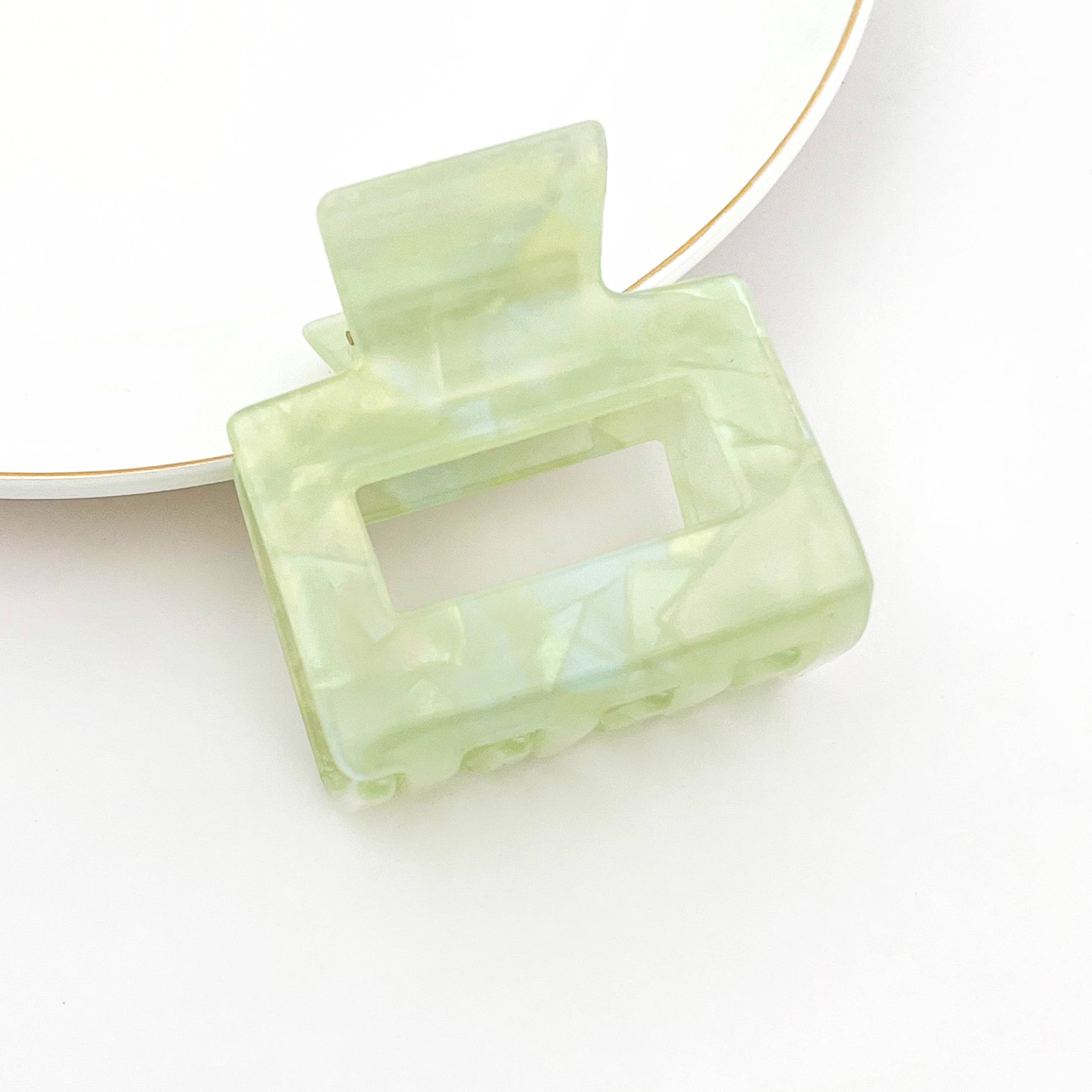 mildstyles - Vendita all'ingrosso Fermaglio per capelli - Donna - Clip a artiglio quadrato medio cavo – Stile geometrico moderno9