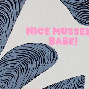 Alphabet Studios - Wholesale Everyday Greeting Card - NICE MUSSELS GREETING CARD1