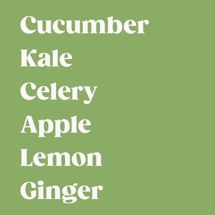 PUR Cold Pressed Juice - Wholesale Wellness Juice/Tonic - GREENS COLD PRESSED JUICE (7-Day Cleanse)2