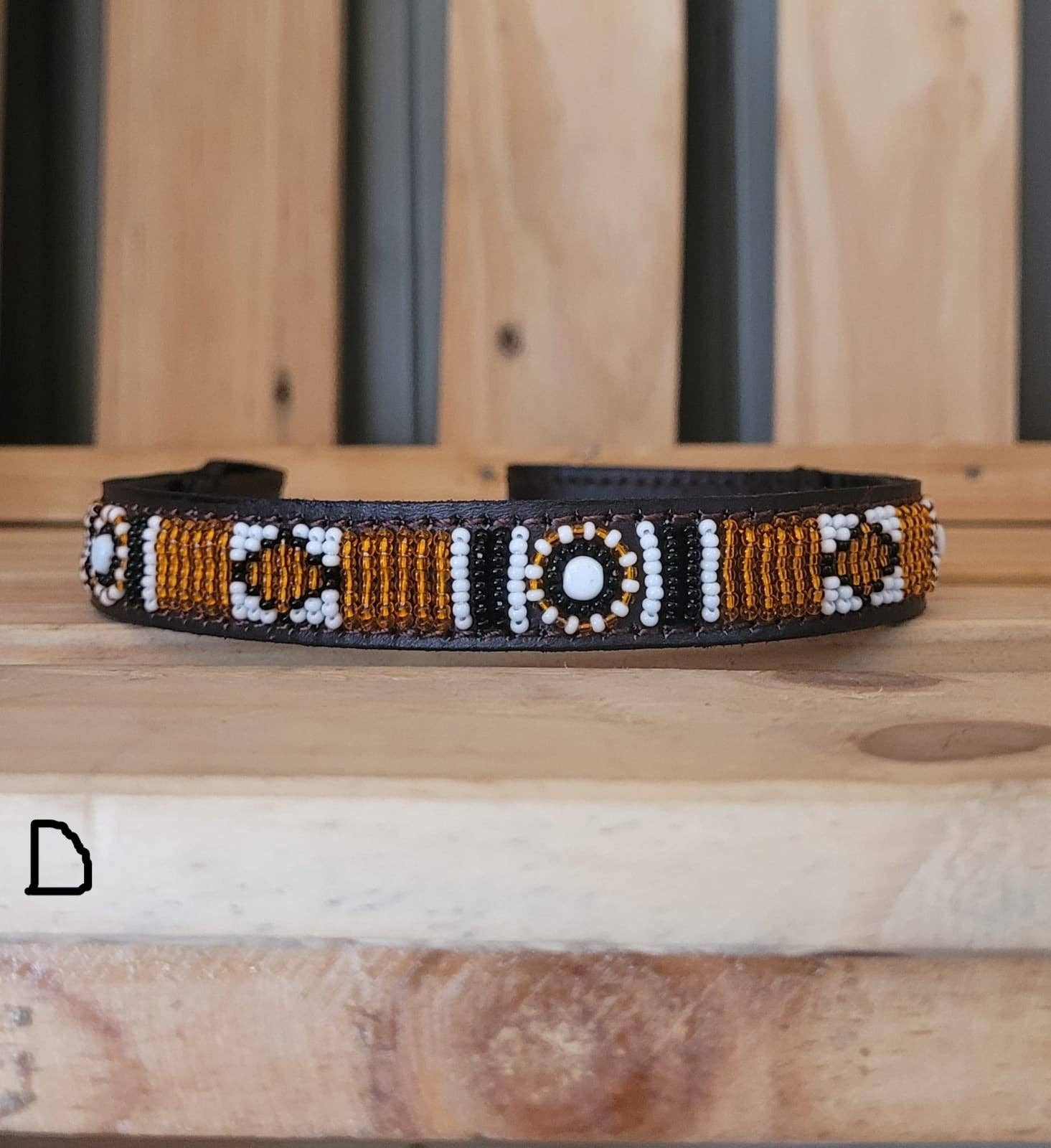 MAASAI CHIEF - Wholesale Pet Collar - Cat/Dog - Beaded Leather  Horse browband5