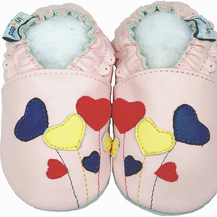 Jinwood Weiche Lederschuhe für Mädchen Geschenk Babyschuhe Ballon 0-2J für den Großhandel von Jinwood