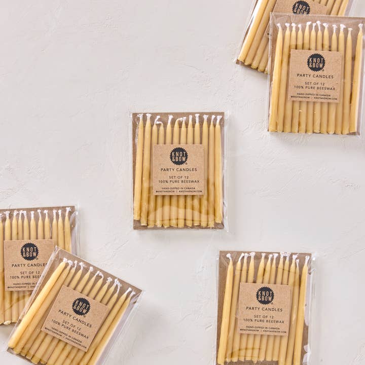 Hand-dipped Beeswax Birthday Candles | Natural for wholesale on Faire