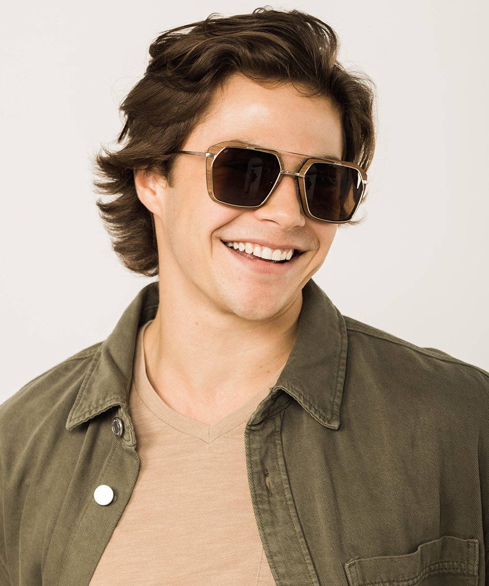 Tommy Owens - Wholesale Sunglasses - Unisex - Bal Harbour - Metal & Wood Sunglasses3