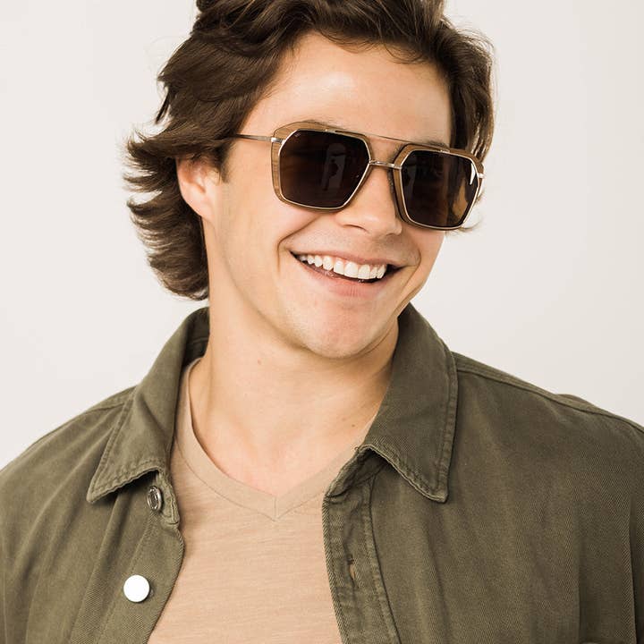 Tommy Owens - Wholesale Sunglasses - Unisex - Bal Harbour - Metal & Wood Sunglasses3