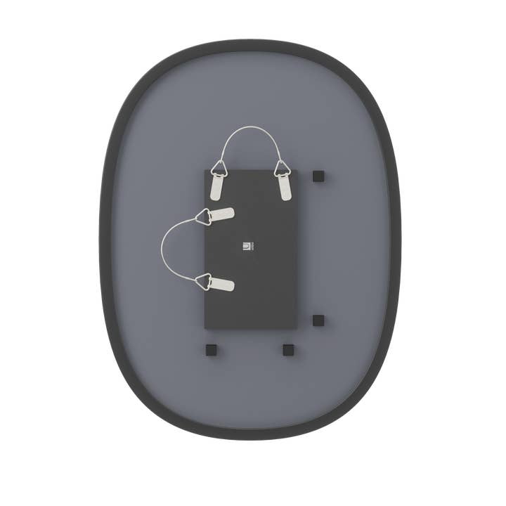 Black Hub Oval Mirror for wholesale on Faire6