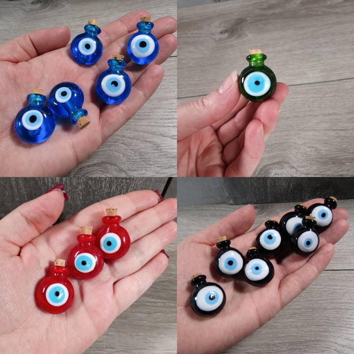 Keystone Crystals - Wholesale Essential Oil Holder - Evil Eye Protection Stash Bottle – Hidden Compartment