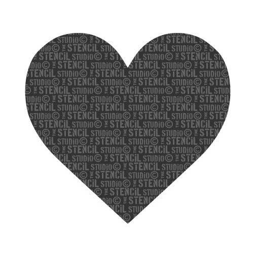 Hjärta stencil för wholesale av The Stencil Studio