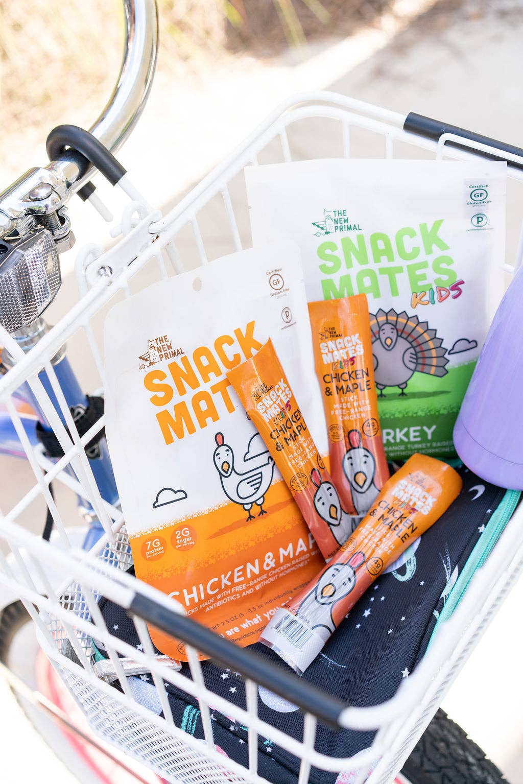 New Primal - Wholesale Jerky - Snack Mates Chicken & Maple Mini Meat Sticks (5ct.)6