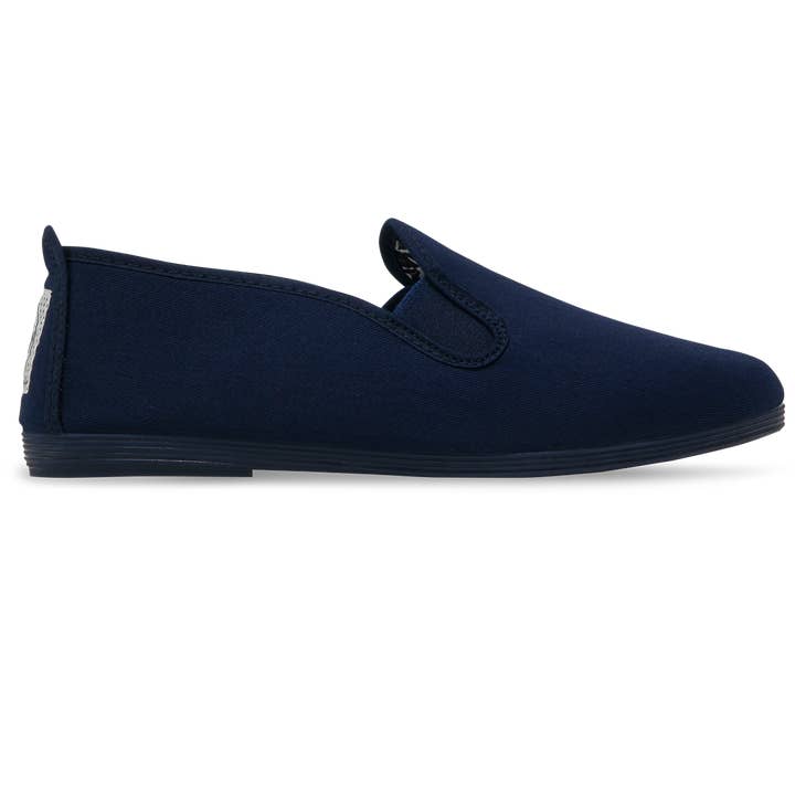 Chaussures à enfiler Guadix bleu marine pour hommes pour la vente par Flossy Shoes