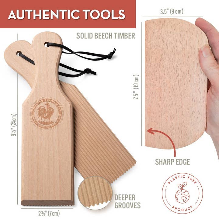 Country Trading Co. – wholesale Kitchen tool/gadget – Butter & Gnocchi Making Kit - Boards + Recipe Book