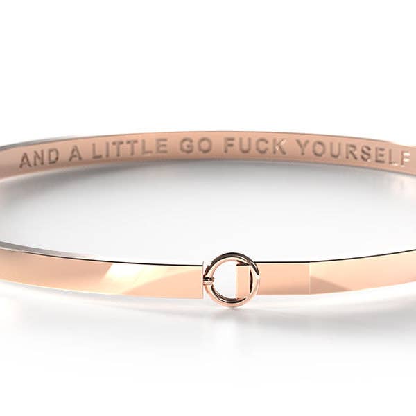 I'm Mostly Peace, Love, Light And A Little Go Fuck Yourself - SECRET BANG for wholesale by Be. Bangles