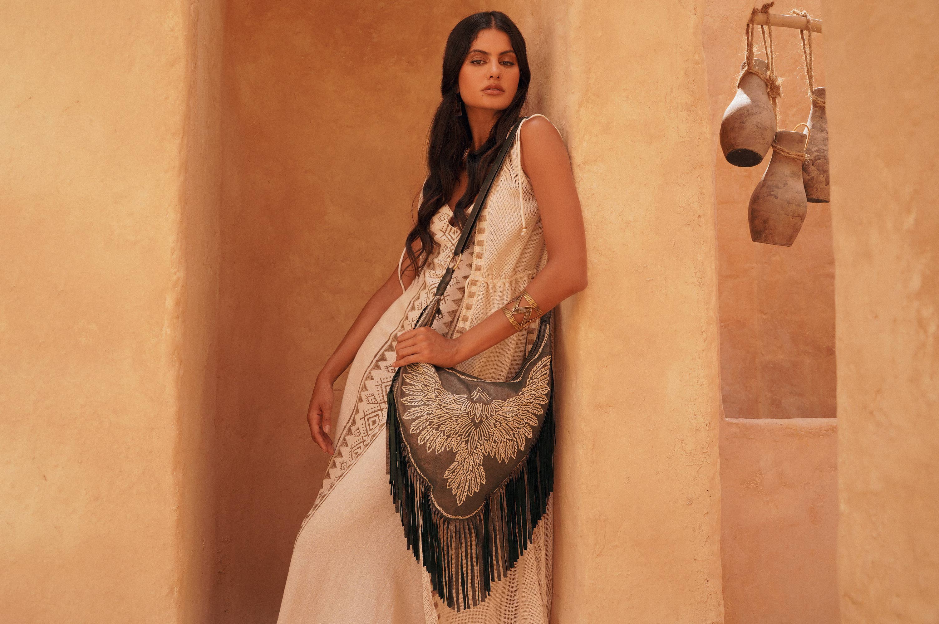 Fly Like An Eagle Bag Metallic Olive for wholesale on Faire5