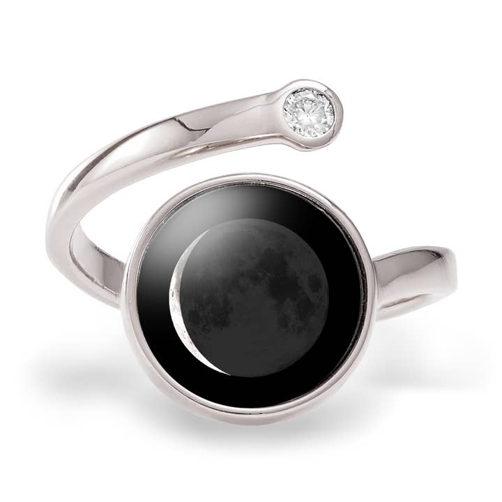 Anel Espiral Cósmica (CD) por Moonglow Jewelry por atacado de Moonlight by Moonglow Jewelry