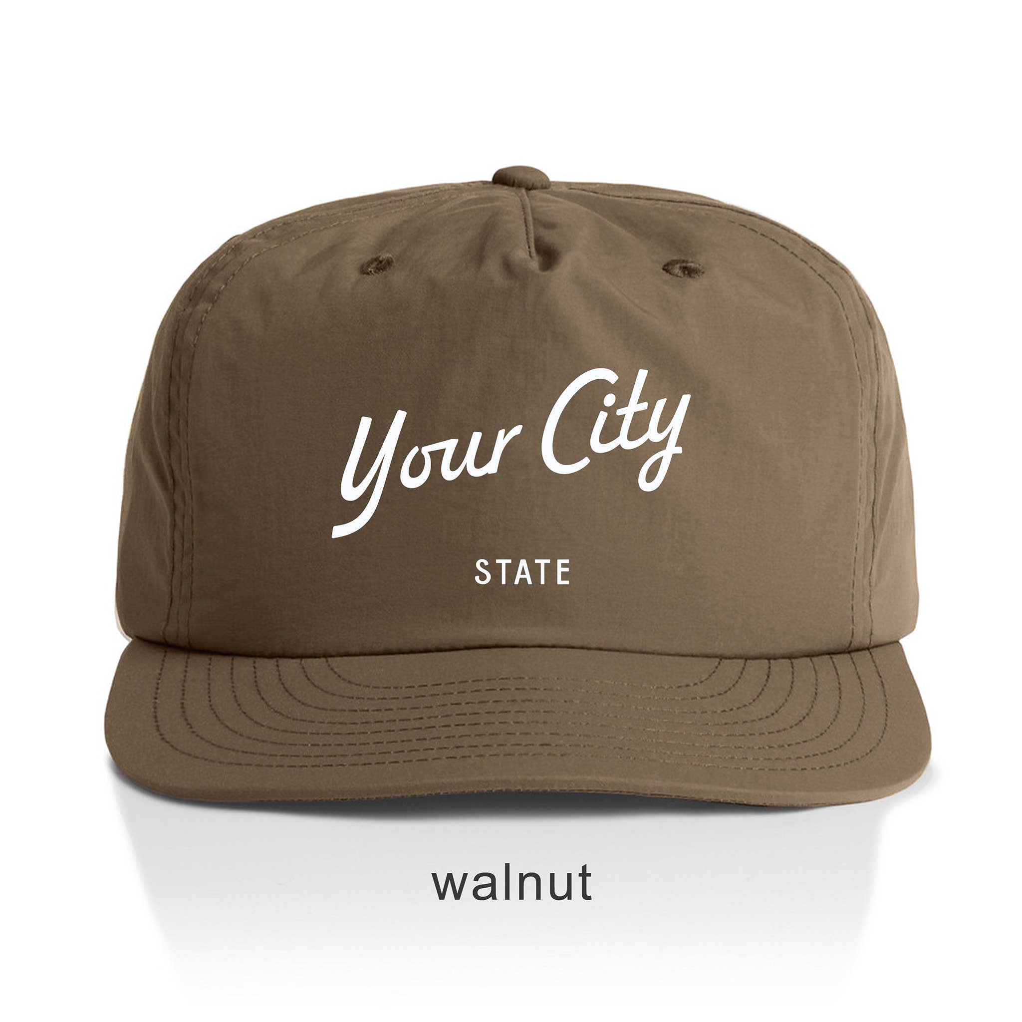 Endless August Supply Co. – wholesale Flat-brimmed cap – Unisex – Custom Nylon Hat | Script Text Customizable Hat | Name Drop32