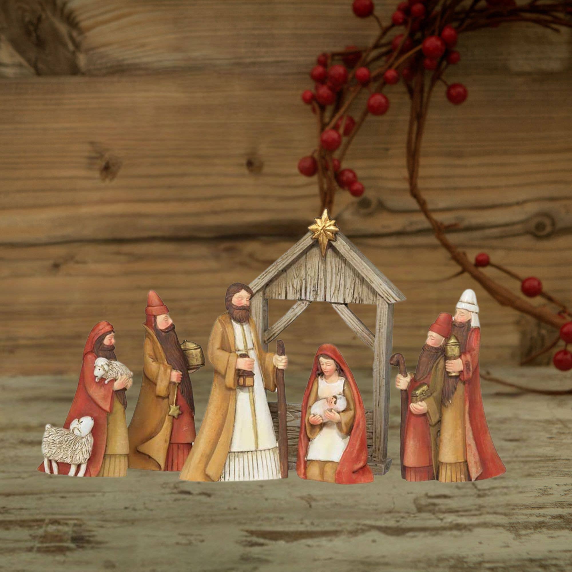Magnolia - Wholesale Nativity Scene Decor - 6 Piece Nativity Set1