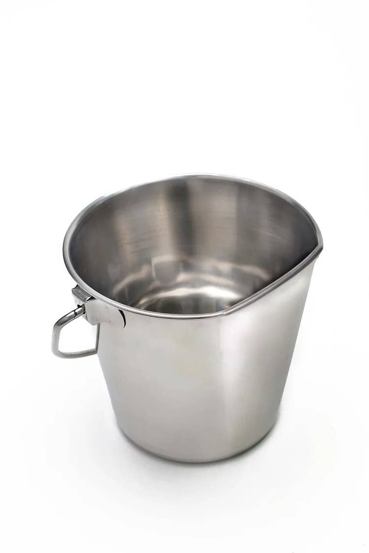 QT Dog, LLC - Wholesale Bucket/Pail - Stainless Steel Flat Sided Bucket