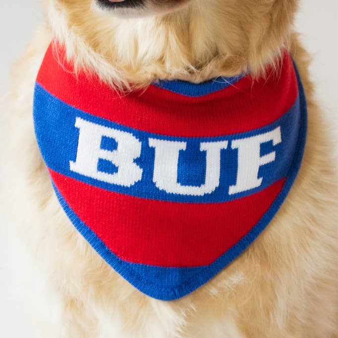 Buffalo Knit Bandana for wholesale by Buffalo Dapper Paws