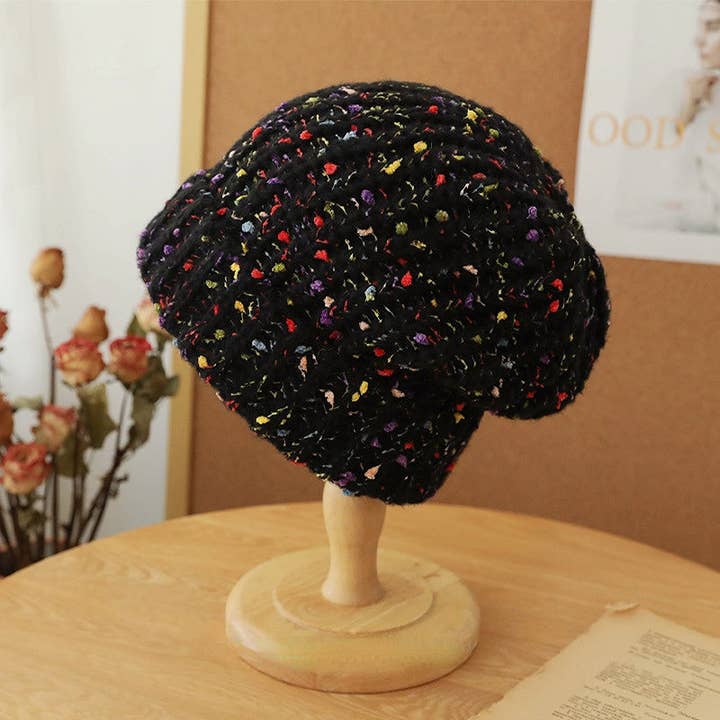 Funkyrel® Atzbranding Limited - Wholesale Beanie – Women's - Haila - Knitted Splash Beanie Hat8