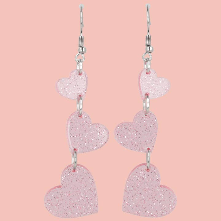 Orecchini Love Is In The Air - Rosa per la vendita all'ingrosso da parte di Sour Cherry